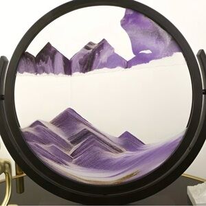 Purple Sand Mountain Art Frame - Decorative Home Wall Decor